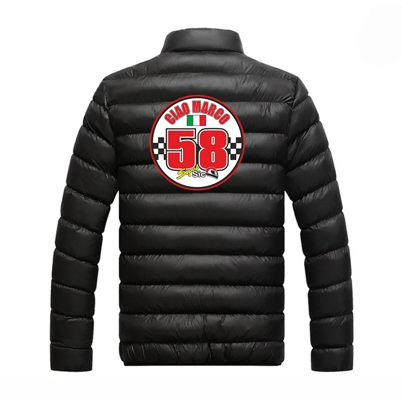 Фото Мужская Утепленная куртка Marco Simoncelli Super Sic 58 весна-осень, Модная хлопковая удобная повседневная куртка на молнии, топы, 2024 №5