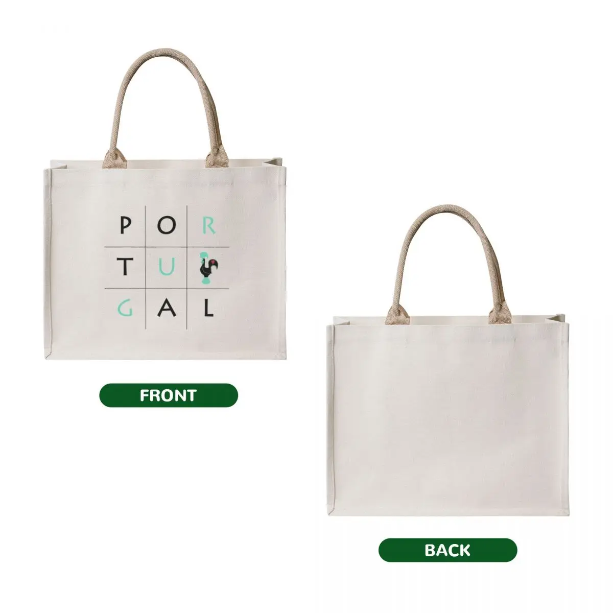Фото Portu-galo Black Tote Bag эко-сумка складная многоразовая сумка для покупок эко-пакет №2