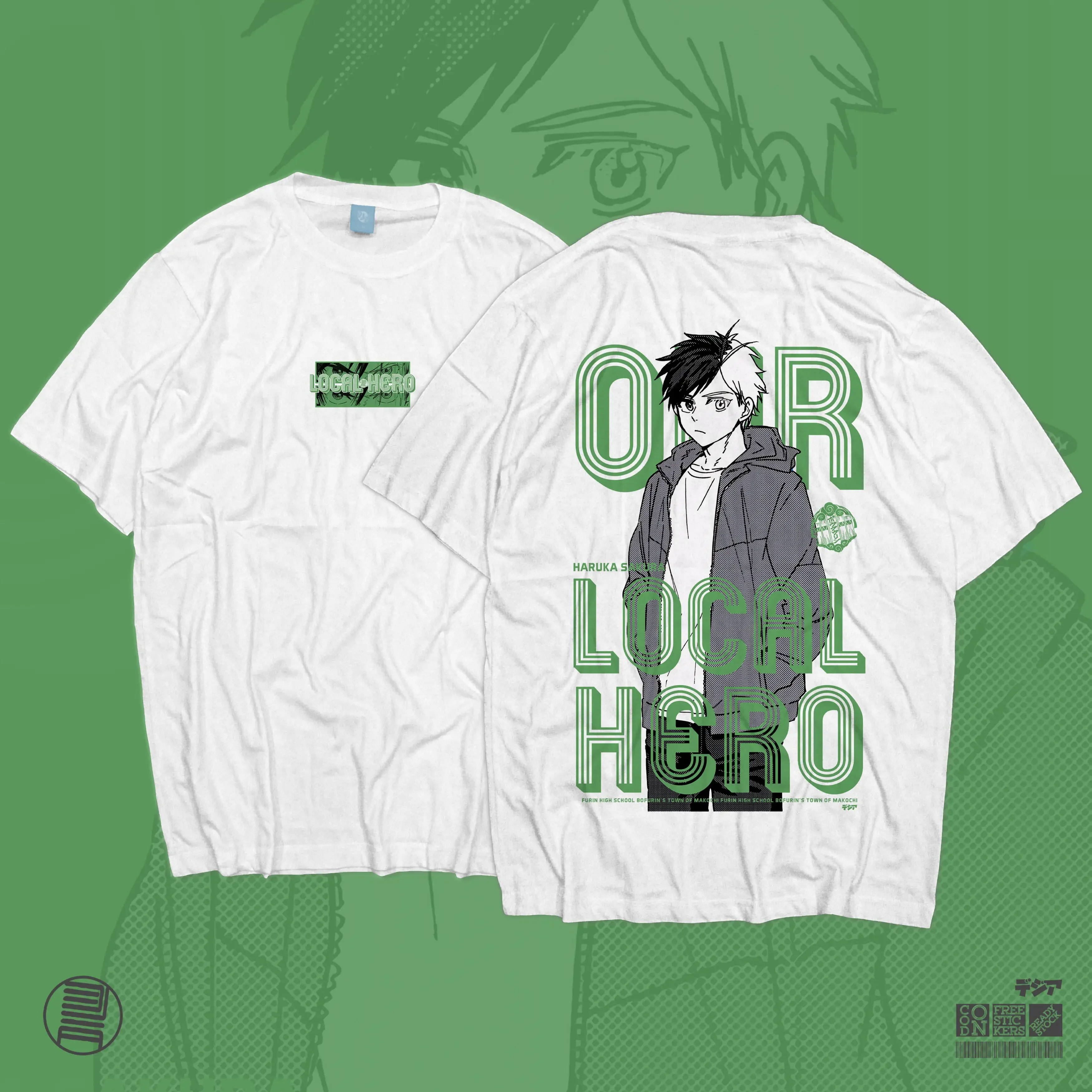 Фото Kaos Haruka Sakura Wind Breaker Bofurin Аниме Манга Футболка Baju Wibu решения DJA Ткань №3
