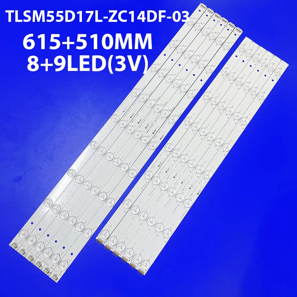 Комплект из 12 шт. светодиодная лента для подсветки для Pion eer PLE-5505UHD ATVI O AT55UTM TLSM55D17L-ZC14DF-03 TLSM55D17R-ZC14DF-03 SQ5501U
