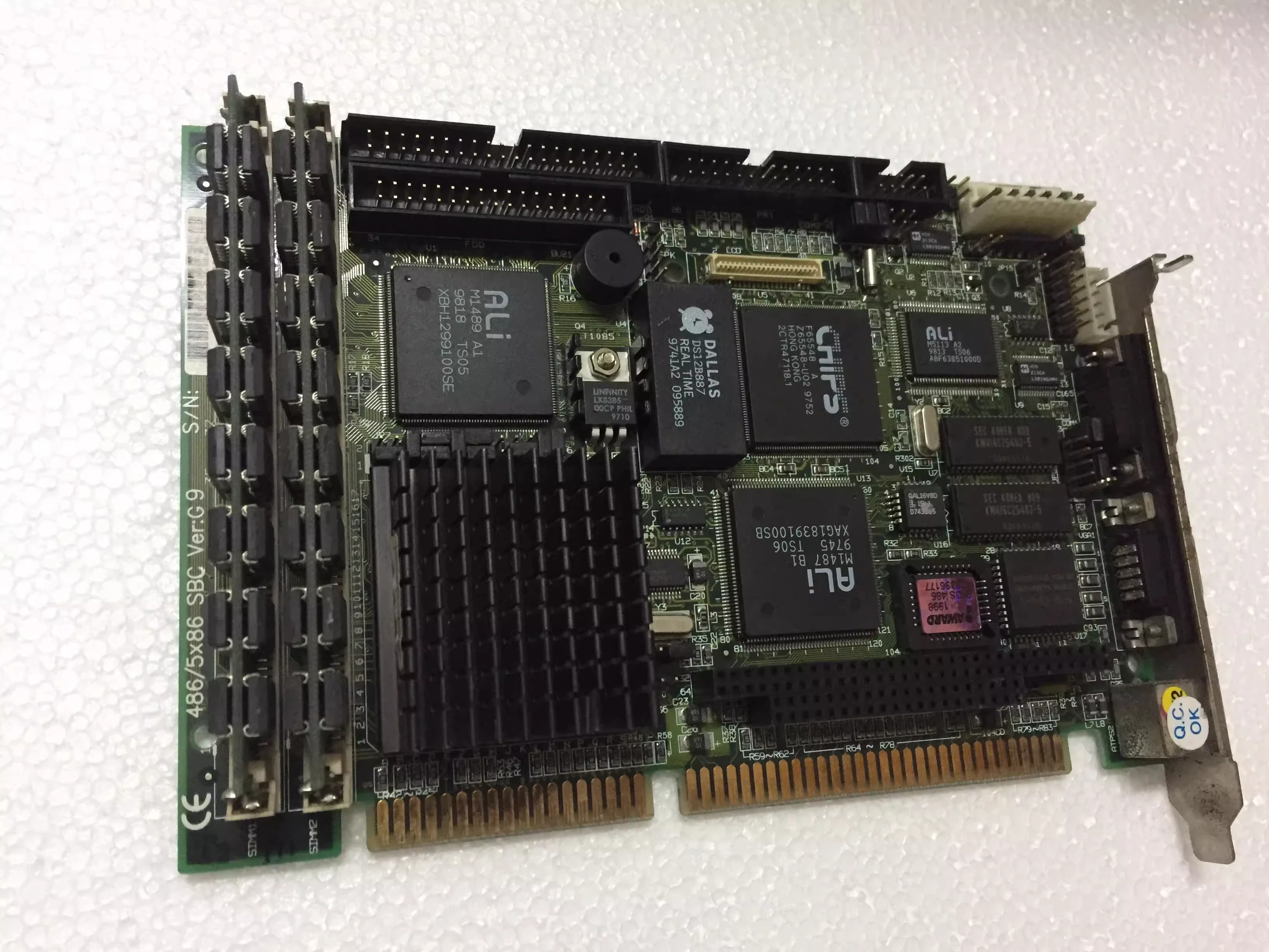 1 шт. оригинальная 100% рабочая 486/5x86 SBC версия: G9 IPC ISA плата промышленная материнская плата половинного размера карта процессора PICMG1.0 PC/104