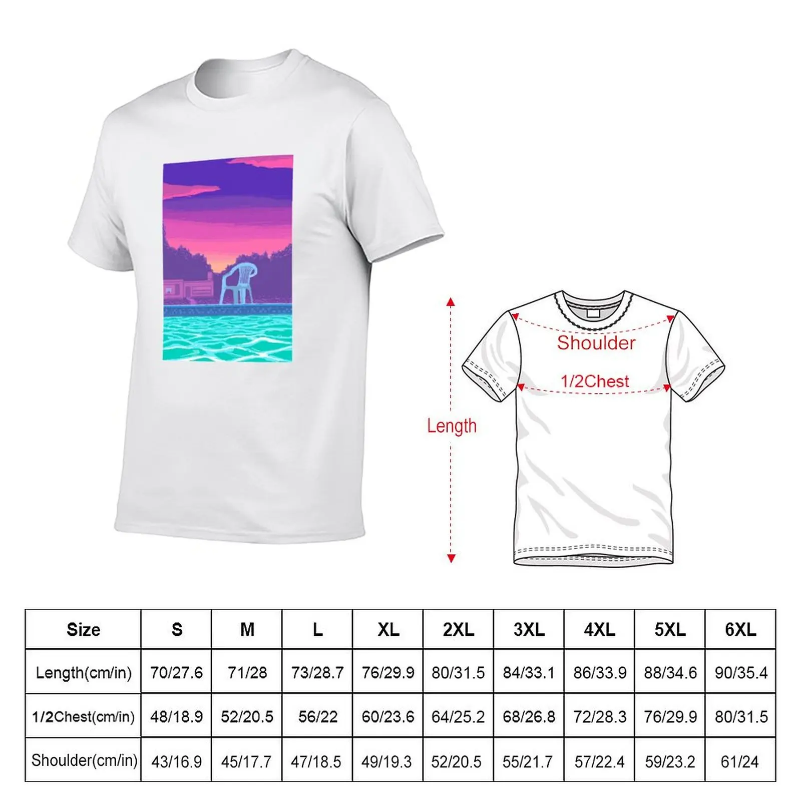 Vaporwave Aesthetic футболка Pool Summer Palm Trees Chill Lo Fi хип-хоп футболка мужская простая мужская футболка графическая футболка (art.: 3920d1e365609) - 3920d1e365609