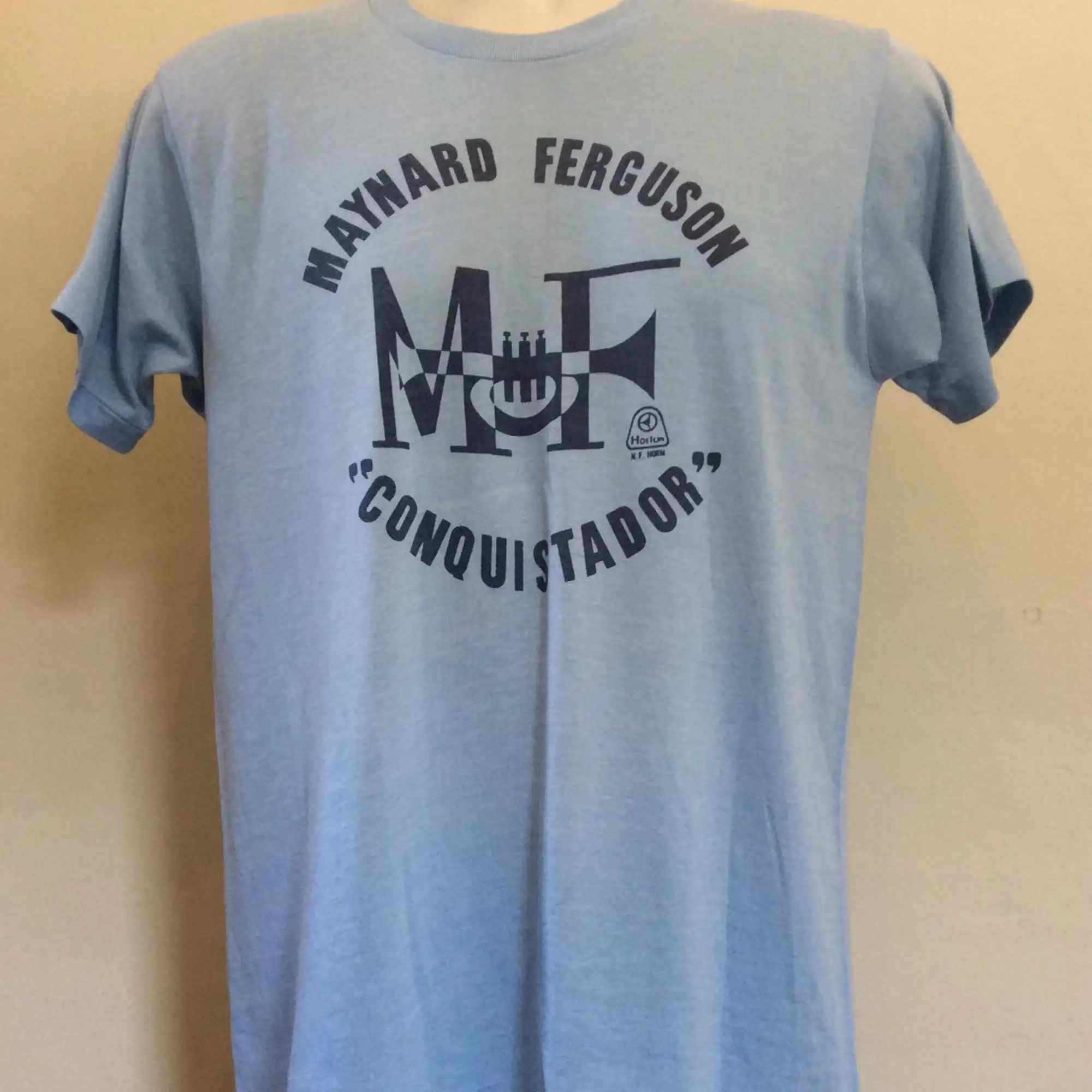 Vtg 1977 Maynard Ferguson Conquistador футболка M 70s Jazz Thin 50/50