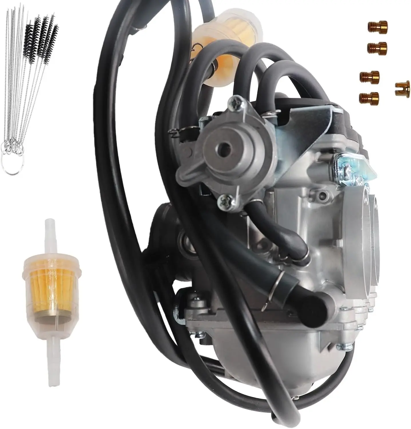 Фото Карбюратор подходит для Kawasaki Ninia 250R 250 EX250 1988-2007 ZZR 250 GPX 250 GPX 400 заменяет 15001-1433 15003-1602 M576-A055-TI №5