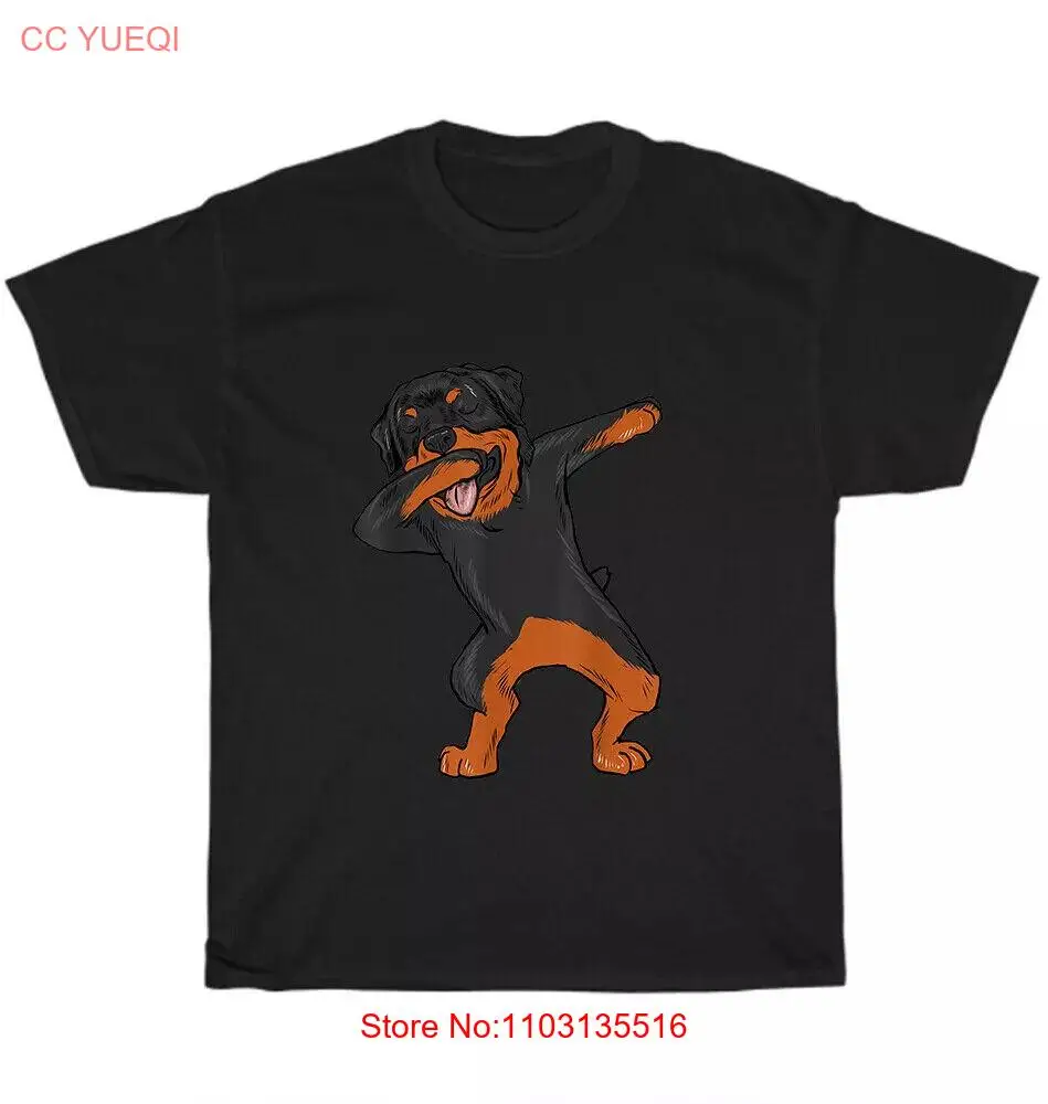 Танцевальная футболка Rottweiler Rott Dog Dab Pet Lover, унисекс