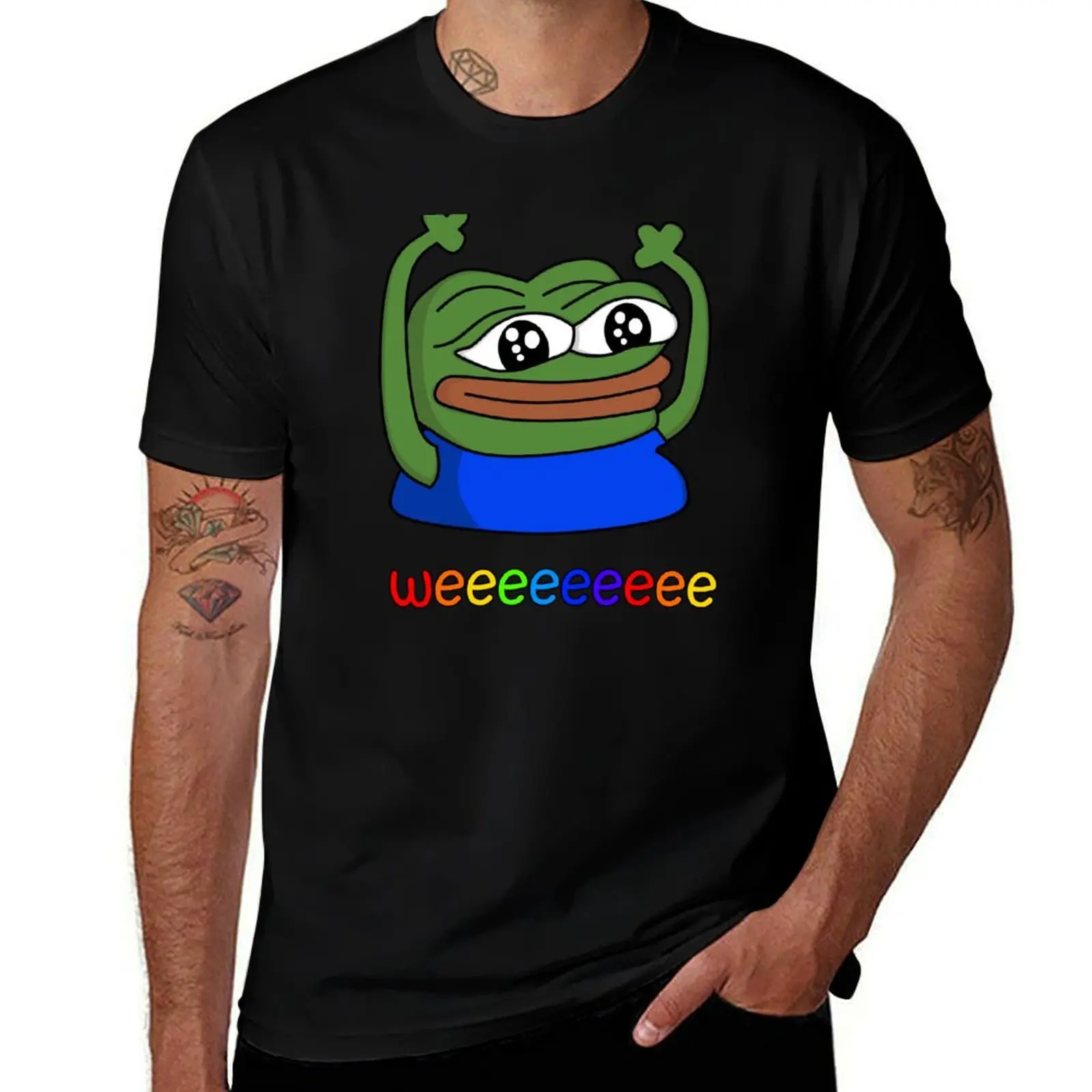 Футболка HYPERS PepeHype Lovelive Lovelive, хлопковые футболки, мужская футболка высокого качества, тяжелая хлопковая футболка