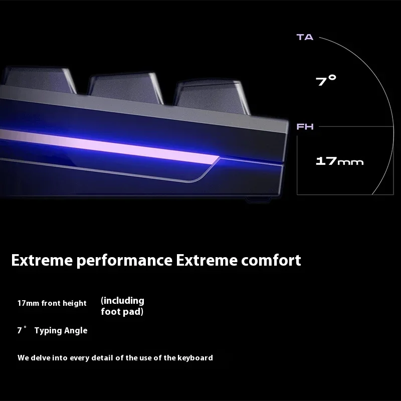 Фото RAKKA EDGE80 HE Магнитная механическая клавиатура из алюминиевого сплава с эффектом Холла 0,005 мм, 8 кГц, RGB-подсветка, игровая клавиатура, индивидуальный ПК-геймер №2