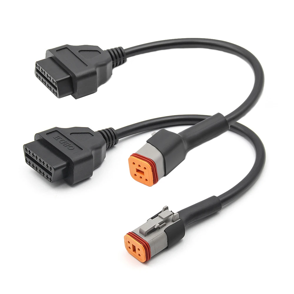 Разъем OBD 2 для мотоцикла Harley, 6-контактный 4-контактный на 16-контактный адаптер OBD2, диагностический сканер OBD2, кабель-адаптер, сканер OBD (art.: 3920c9e180849) - 3920c9e180849
