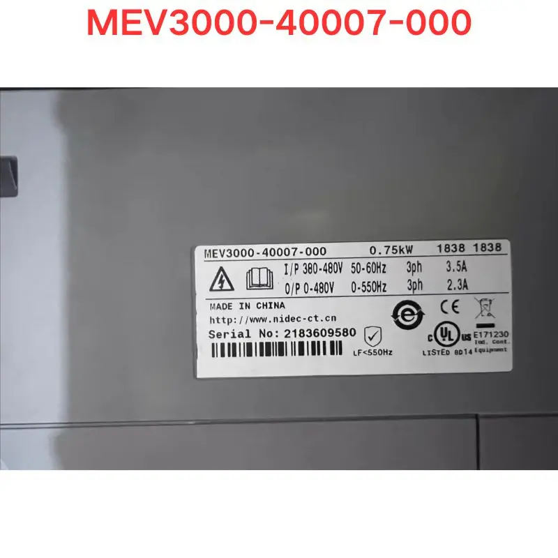 MEV3000-40007-000 Бу стандартные преобразователи частот 0,75 кВт, проверка работоспособности (art.: 3920ca83d53a7) - 3920ca83d53a7
