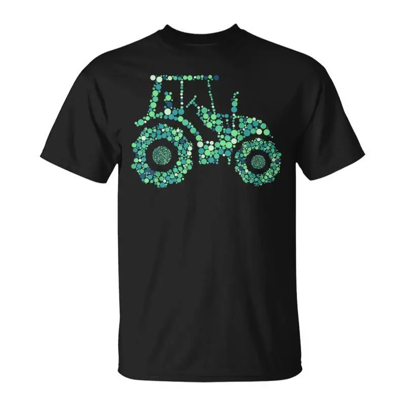 Happy Dot Day Cute Dot Tractor T-Shirt baggy shirts quick drying tees boys whites mens t shirts