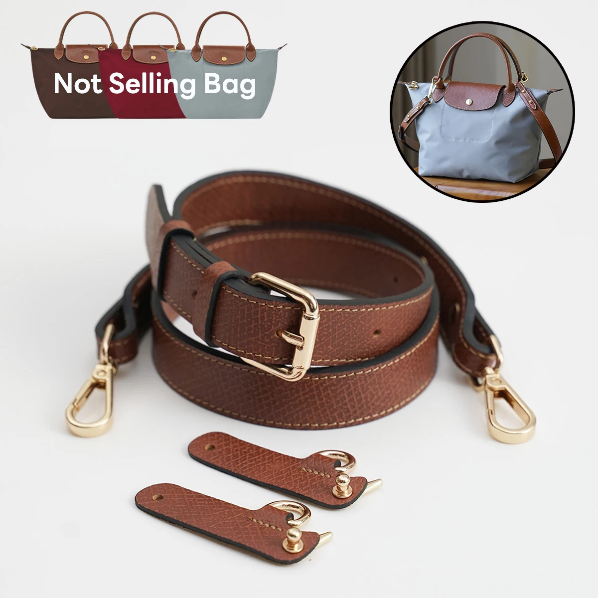 Кожаная сумка через плечо, подходит для Longchamp Terra, замена без перфорации, аксессуары для модификации