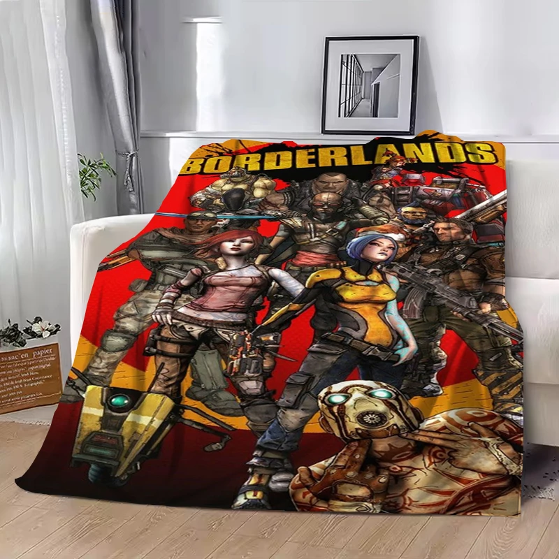 Горячие игры B-BORDERLANDS пледы роскошные дизайнерские постельные принадлежности аниме одеяла для декоративного дивана кресло для кемпинга Downy Plead Cover