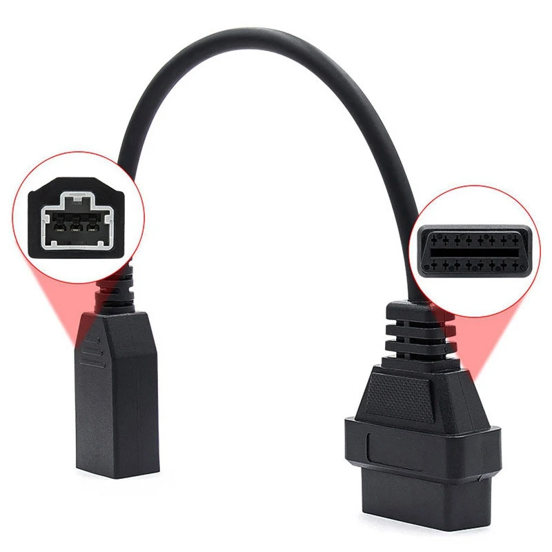 2X OBD2 кабель для Honda 3Pin OBD1 адаптер OBD2 OBDII Для Honda 3-контактный до 16-контактный разъем совместимый диагностический инструмент (art.: 3920ca8c101d0) - 3920ca8c101d0