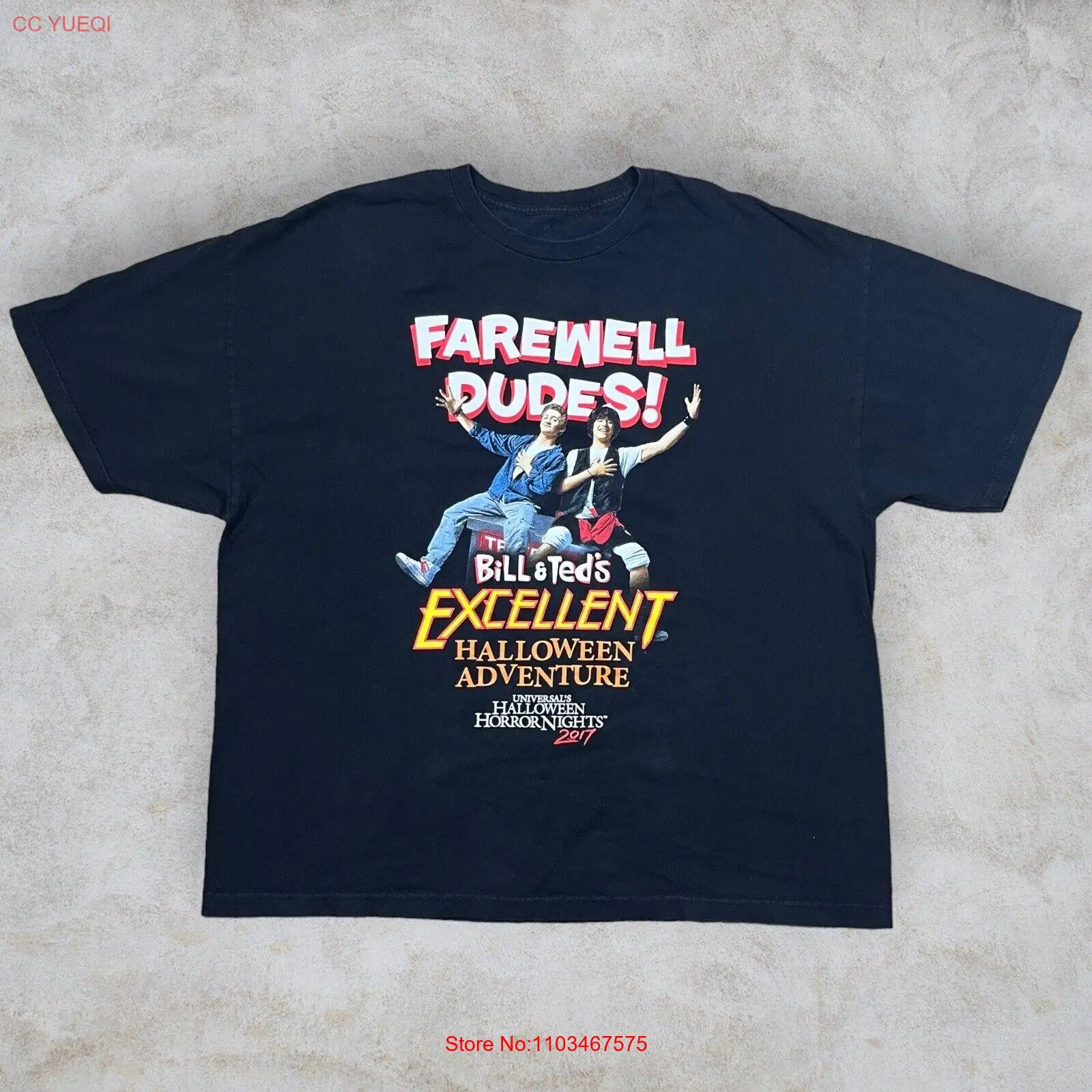 Универсальная рубашка XXXL 2011 на Хэллоуин с принтом «Ужасы ночи Билла и приключения Теда»
