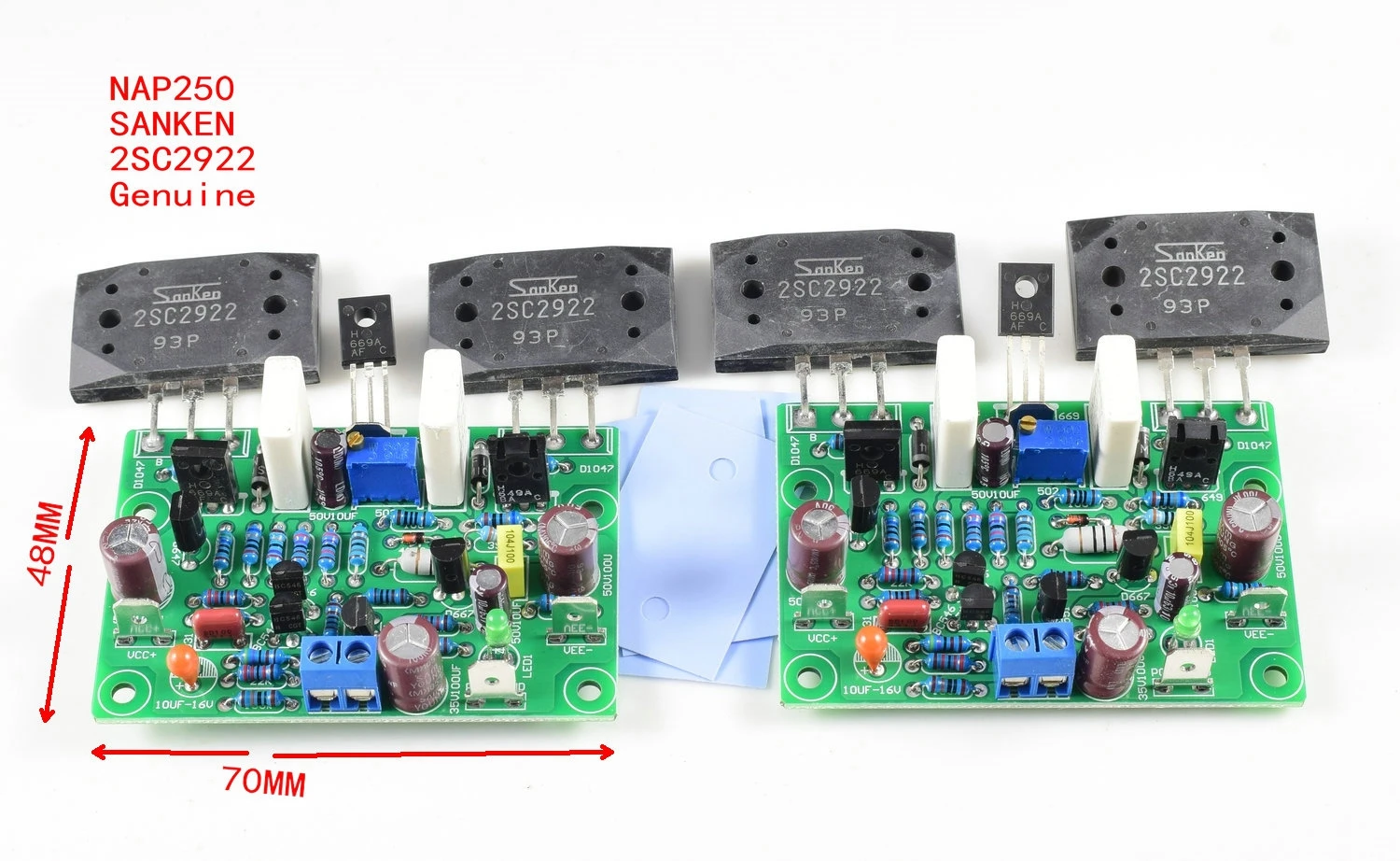 Фото 2 шт. NAIM NAP250 15 В-40 В MOD стерео мощность аудио HIFI усилитель Amplificador 80 Вт DIY наборы и готовая пластина №2