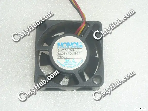 Охлаждающий вентилятор для NONOISE G4020S05B2 DC5V 0,095A 4020 4 см 40 мм 40X40X20 мм 3-контактный охлаждающий вентилятор