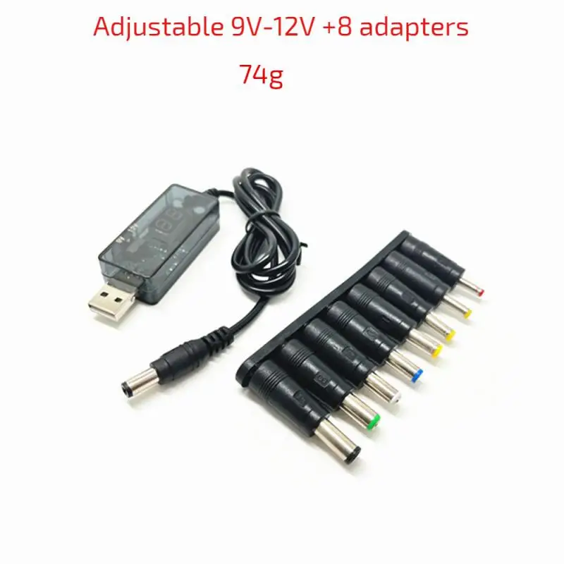 USB-кабель питания постоянного тока TISHRIC, от 5 в до 12 в, 9 в, линейный адаптер питания для маршрута, внешний аккумулятор 2,1x5,5 мм с USB-разъемом