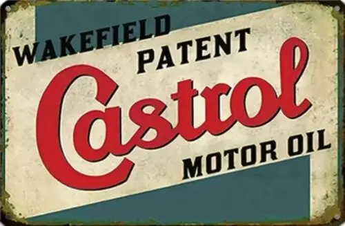 1 года, патент Wakefield Castrol Motor Oil, винтажная новинка, металлический знак
