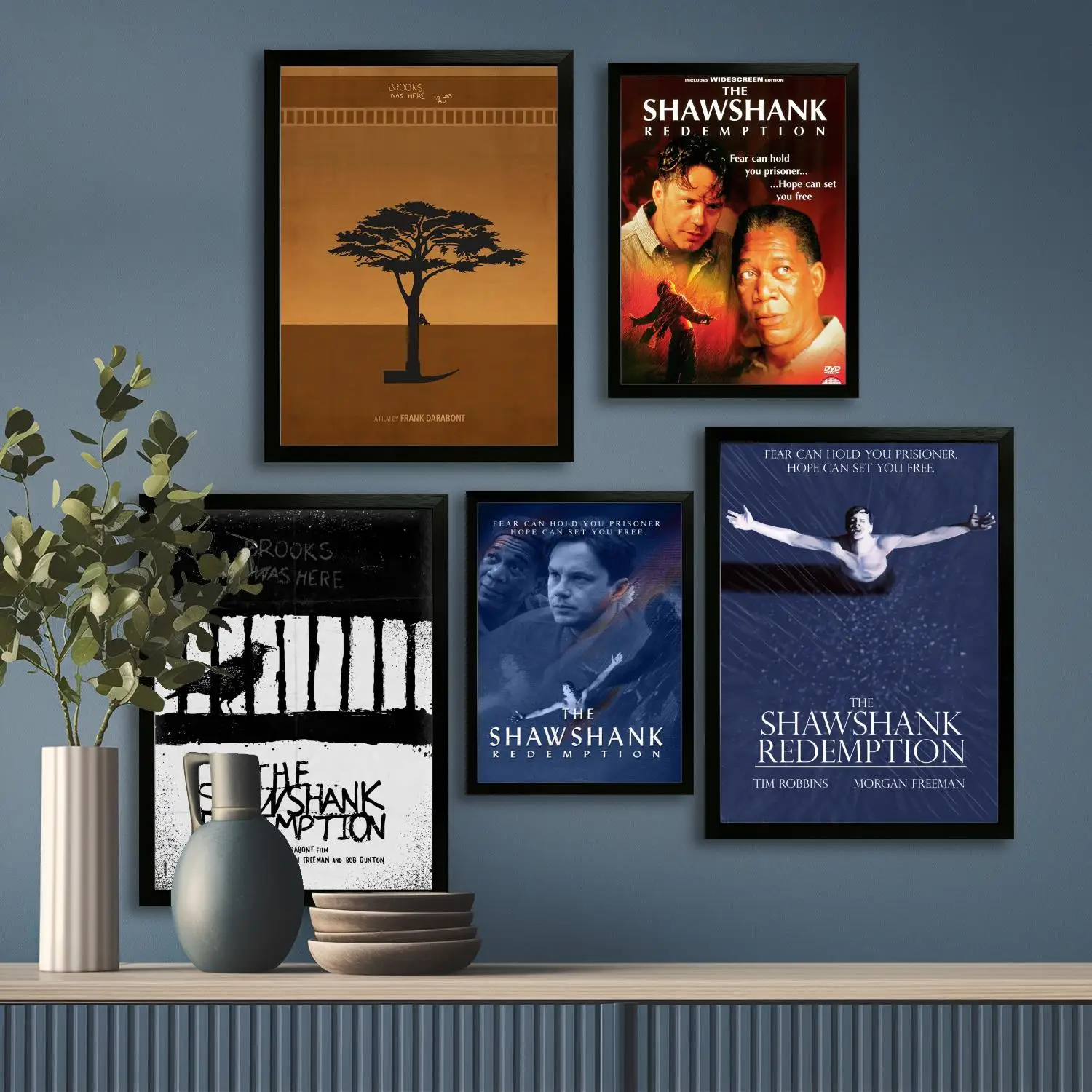 Shawshank redemption холст художественный постер и настенное искусство, печать с картинками, современный декор семейной спальни, постеры, декоративная живопись