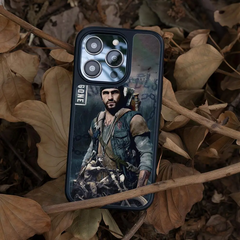 Фото Чехол для телефона Game D-Days G-Gone для iPhone 17, 16, 15, 14, 13, 12 Pro Max Plus, черная рамка, акриловое углеродное волокно, твердый корпус №2