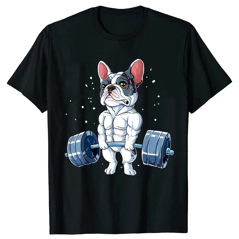 Фото Cool Pets Bulldogs Sketch Print T Shirts 100% Cotton Streetwear Short Sleeve Oversized Tops Men Women T-shirt Casual Street Tee №2