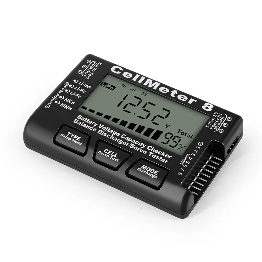 Фото Цифровой Тестер Аккумуляторов CellMeter 8, измеритель емкости аккумулятора 83*52*14 мм, с ЖК-дисплеем, руководство пользователя 1 шт. №3