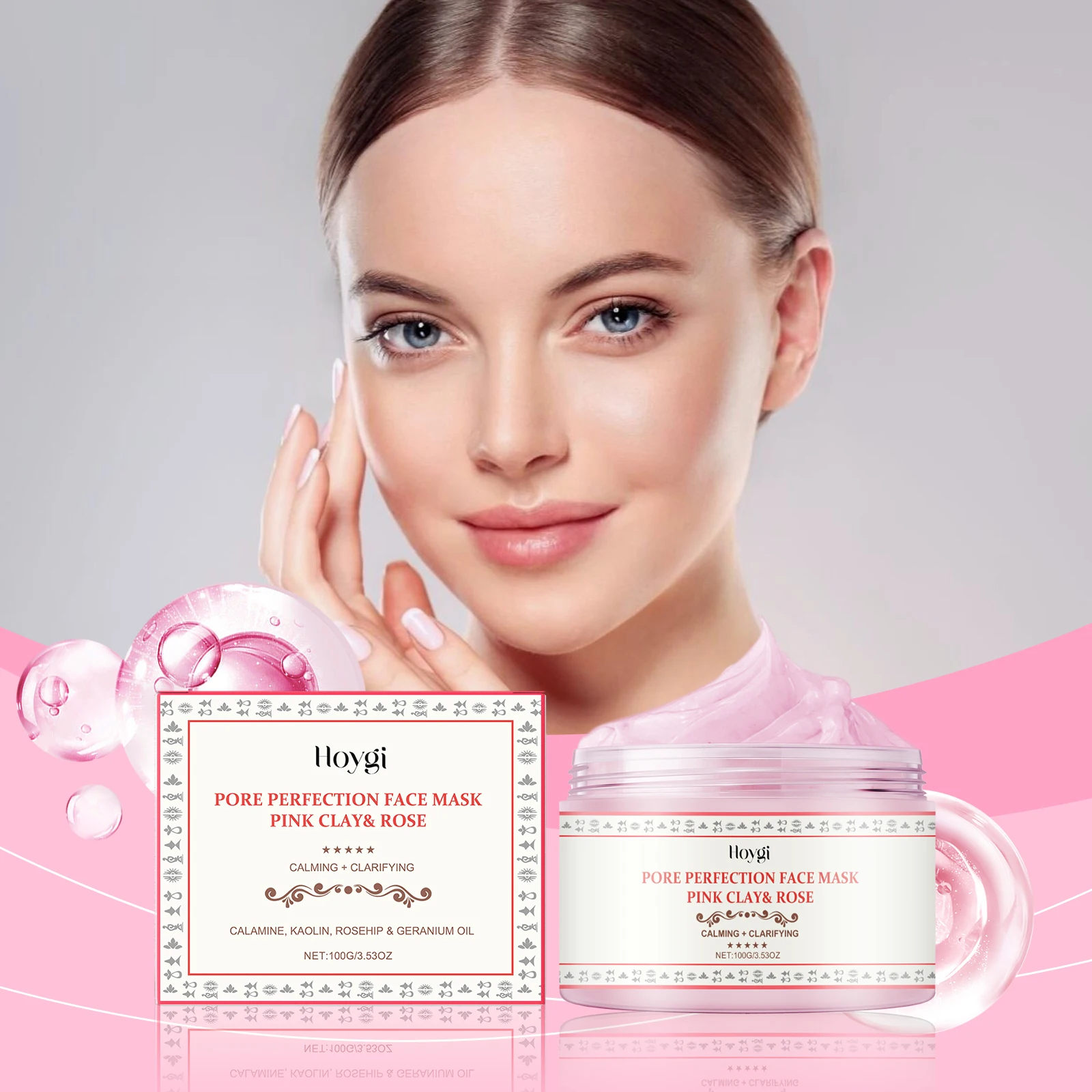 Маска для лица Pore Perfection с розовой глиной и розой — глубоко очищающая глиняная маска для минимизирования пор (art.: 3920ce23e0922) - 3920ce23e0922