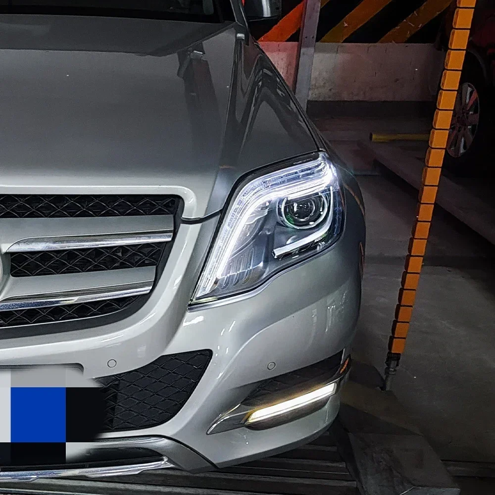 Фото Для Benz GLK X204 013-2015 автомобильные фары обновление высокой конфигурации линзы проектора аксессуары светодиодные автомобильные фары в сборе №3