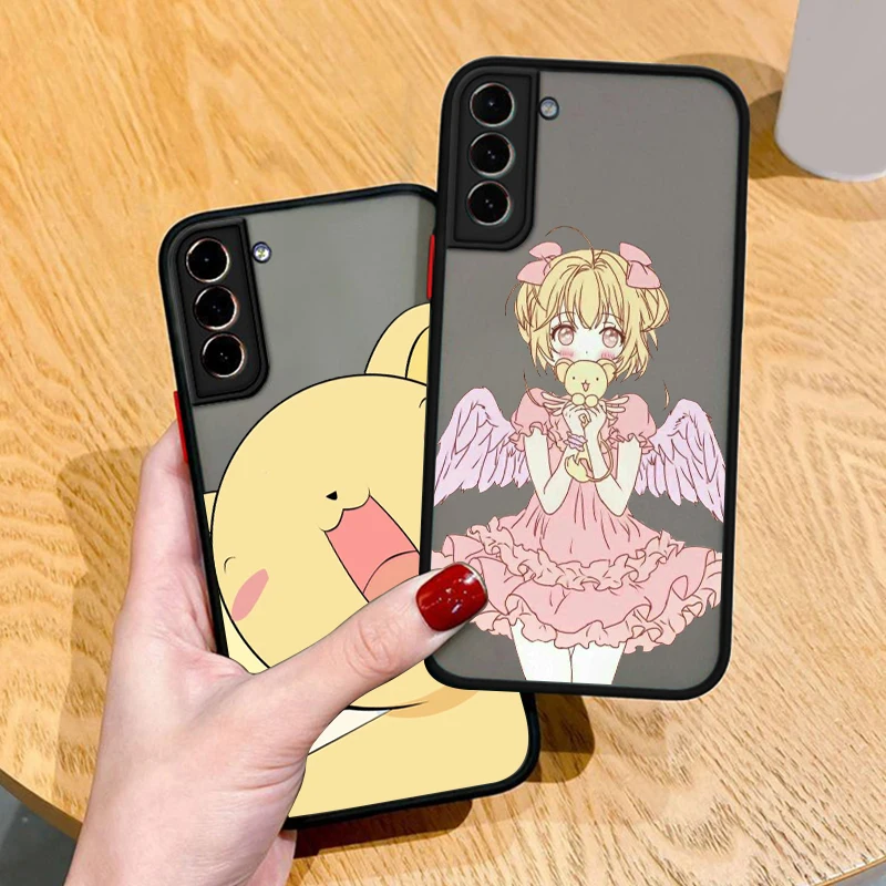 Прозрачный матовый чехол для телефона Cardcaptor Sakura KINOMOTO для Samsung S24 S23 S22 S21 Ultra S20 FE Note 20 Lite Plus