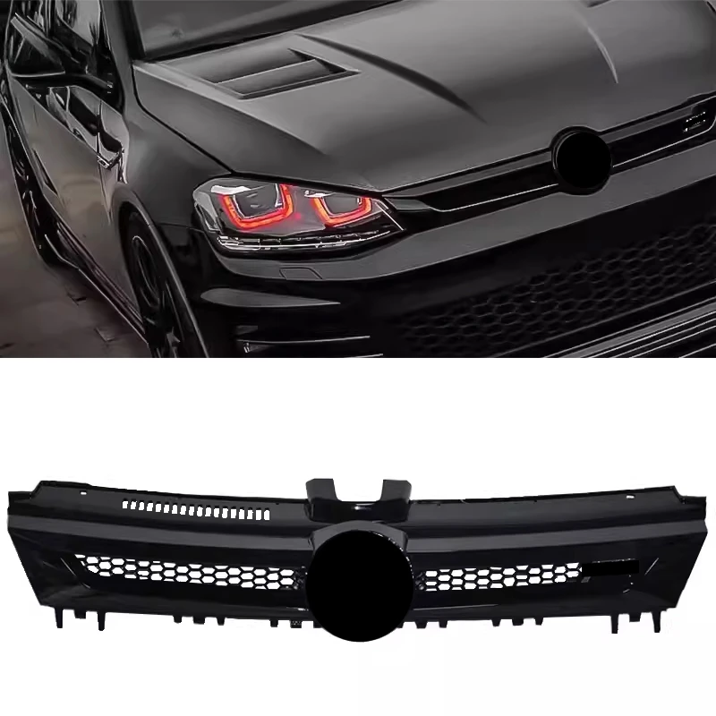 Автомобильные аксессуары, передняя решетка в стиле gti или abt для vw VII golf 7 7,5 MK7 MK7.5 2013-2020, решетка переднего бампера