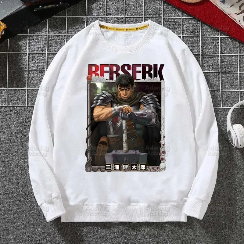 Толстовка Berserk мужская с капюшоном, свитшот, пуловер с рисунком хита грифффит Бейт, легенда Харадзюку, толстовка с аниме «меч воин», повседневная одежда