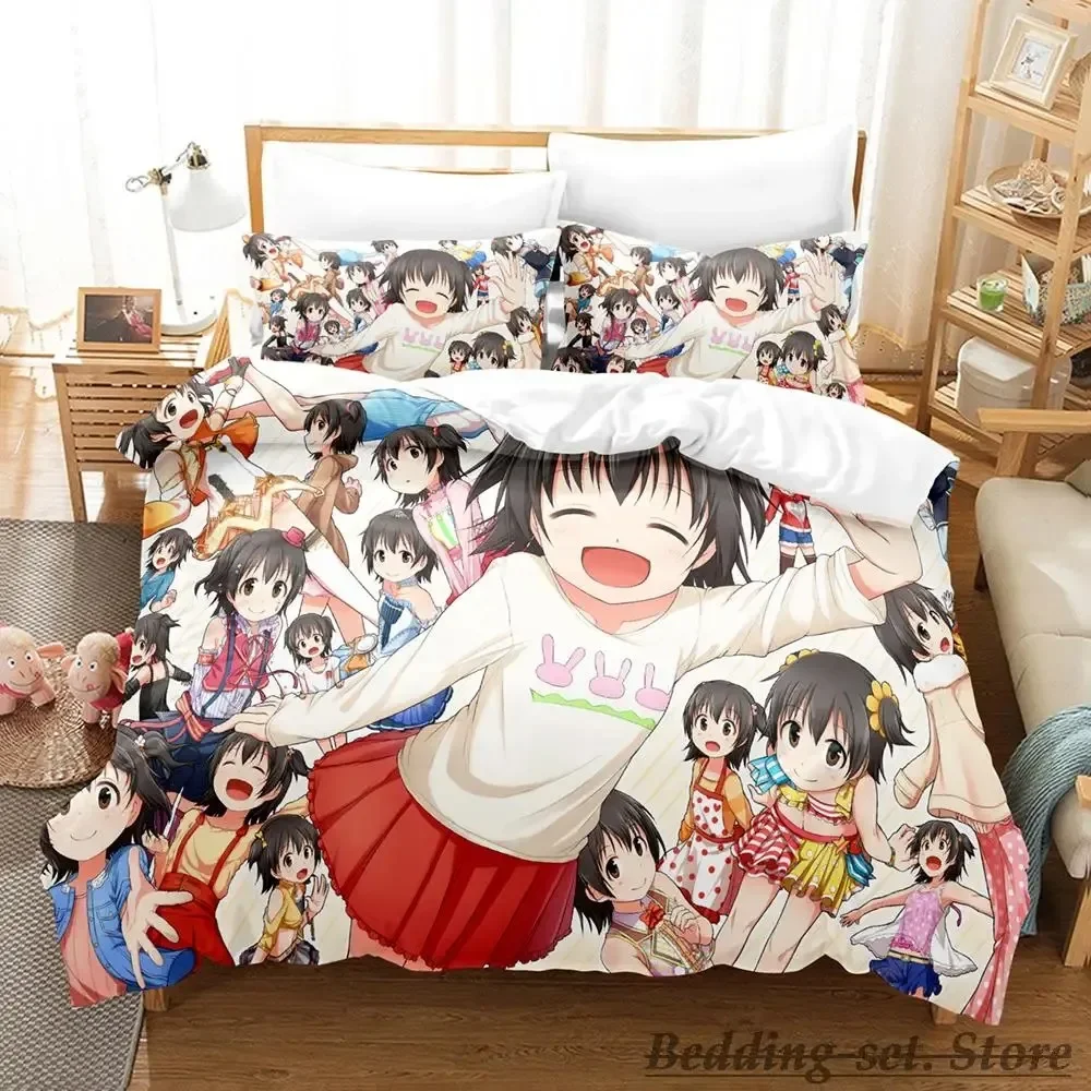 Фото Новый комплект постельного белья THE iDOLM @ STER Золушка для девочек Starlight, комплект постельного белья с героями мультфильмов, аниме, комплект из трех предметов для взрослых и детей, комплекты пододеяльников для спальни №3
