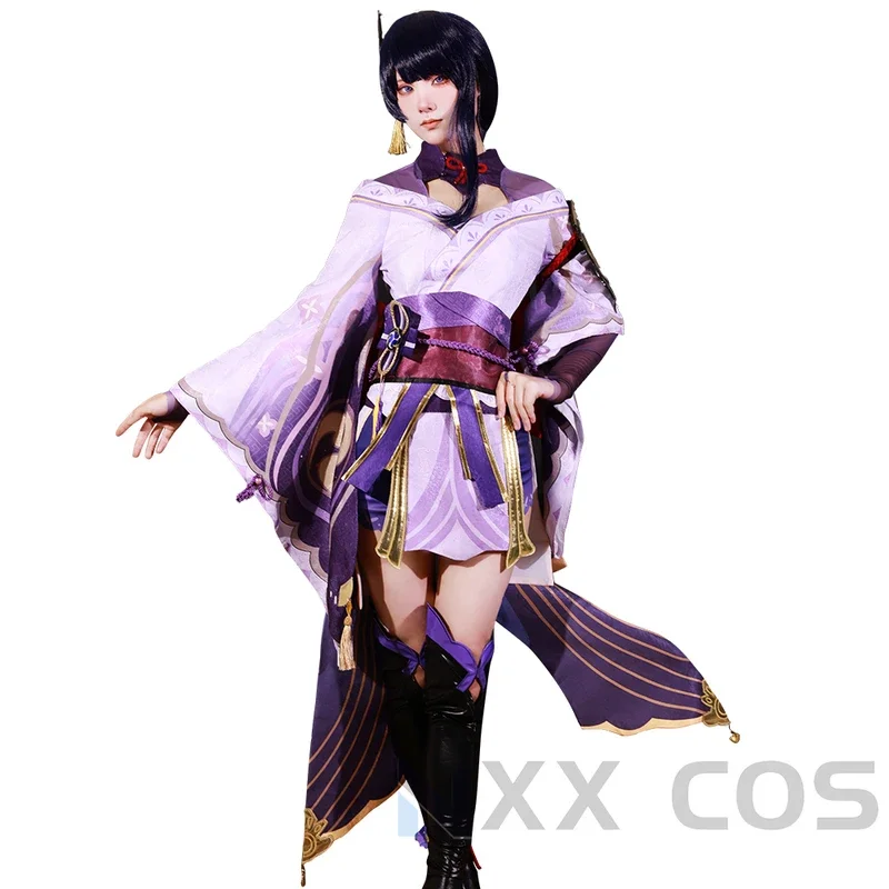 Игровой костюм для косплея GenshinImpact Raiden Shogun Beelzebul Raiden Ei, ролевая игра, комикс с платьем, парики на Хеллоуин, реквизит для анимации