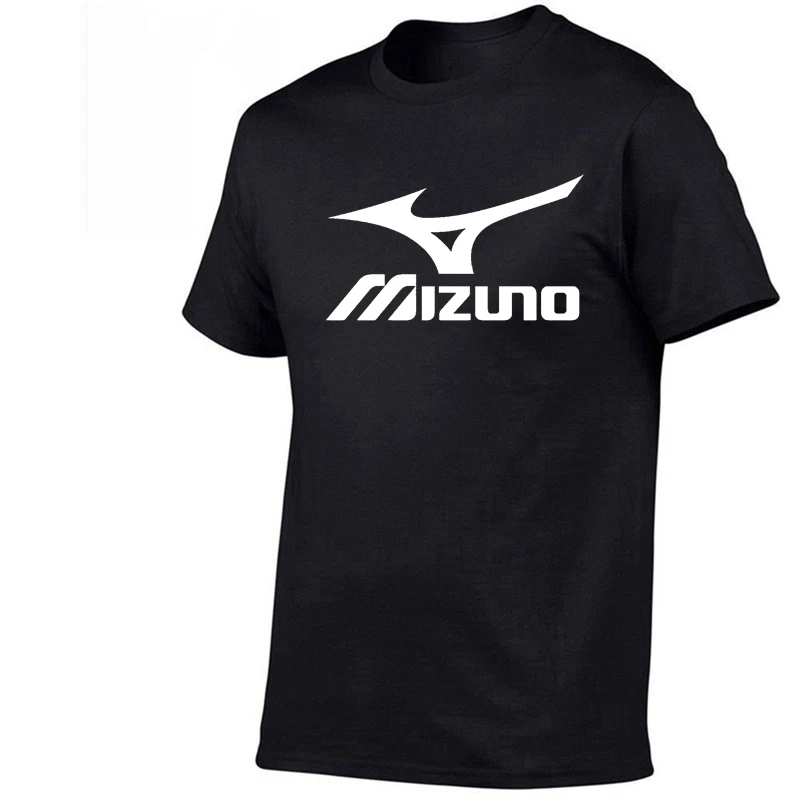 Фото Футболка Mizuno мужская хлопковая, модная повседневная тенниска с коротким рукавом, крутая майка, летний костюм №2
