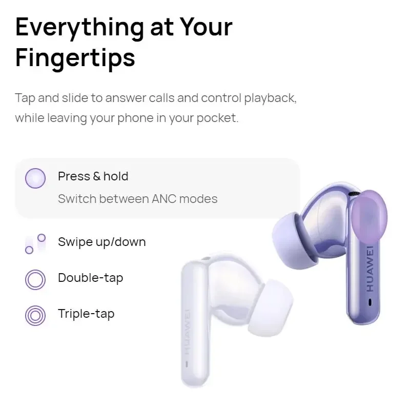 Фото Новая оригинальная гарнитура Huawei FreeBuds 6i, флагманская беспроводная Bluetooth-гарнитура с активным шумоподавлением, новинка 2024 года №4