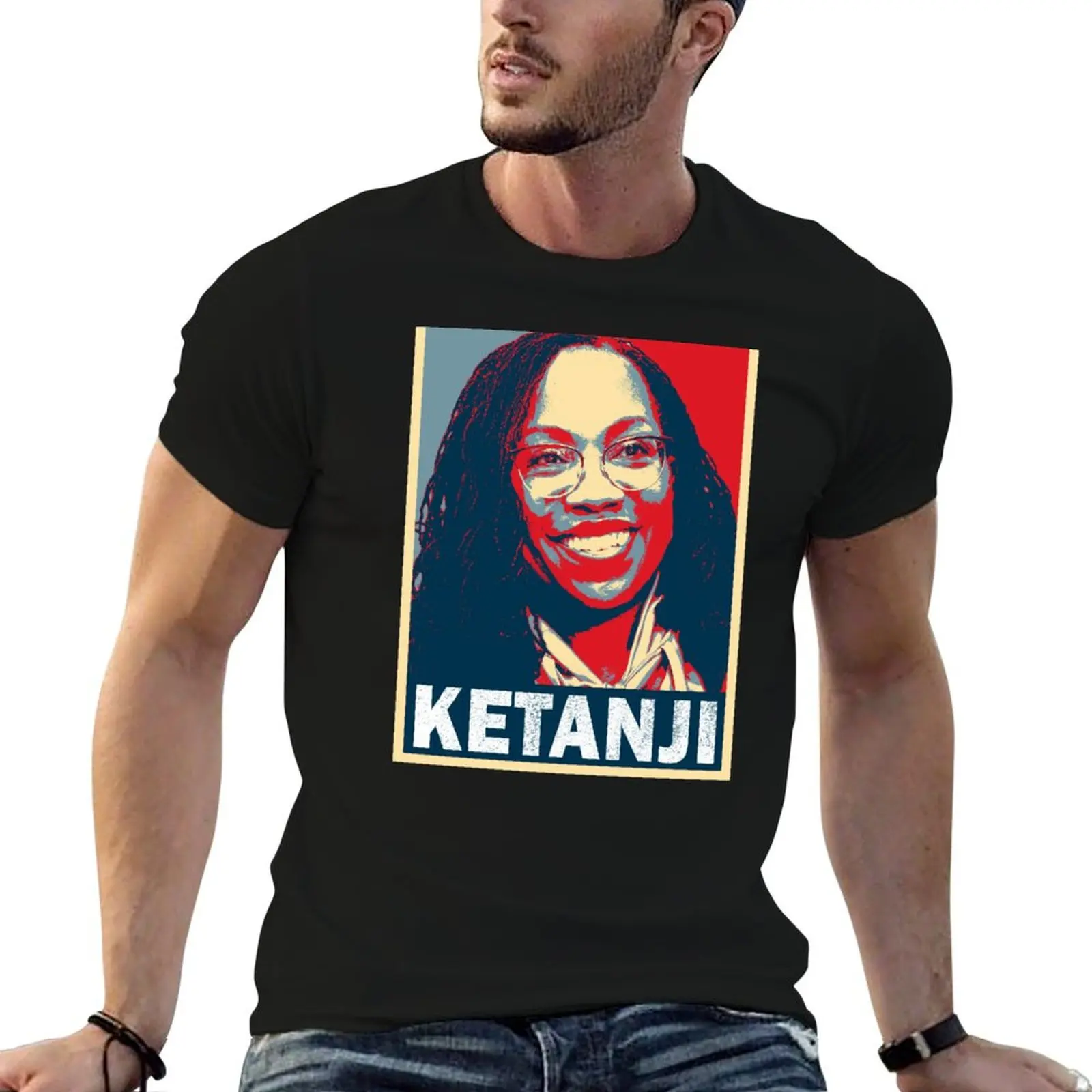 Ketanji Brown Jackson-футболка SCOTUS с графикой, винтажные футболки больших размеров, мужские футболки с рисунком, забавные
