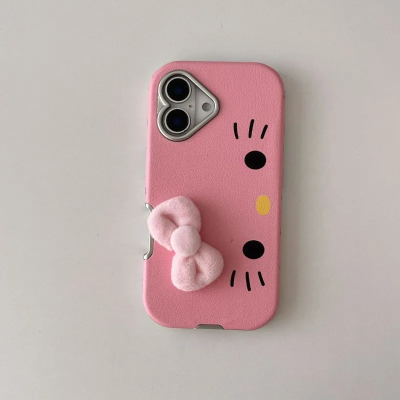 Фото Чехол для мобильного телефона MINISO Sanrio Hello Kitty Iphone16 IPhoneProMax, новый защитный чехол для IPhone 16/15/14/13, милый кавайный аниме №4