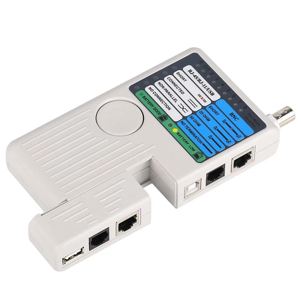Фото Многофункциональный тестер кабеля локальной сети для тестирования USB и BNC RJ45 RJ11 Установленный и патч-кордов с возможностью расстояния 300 футов №4