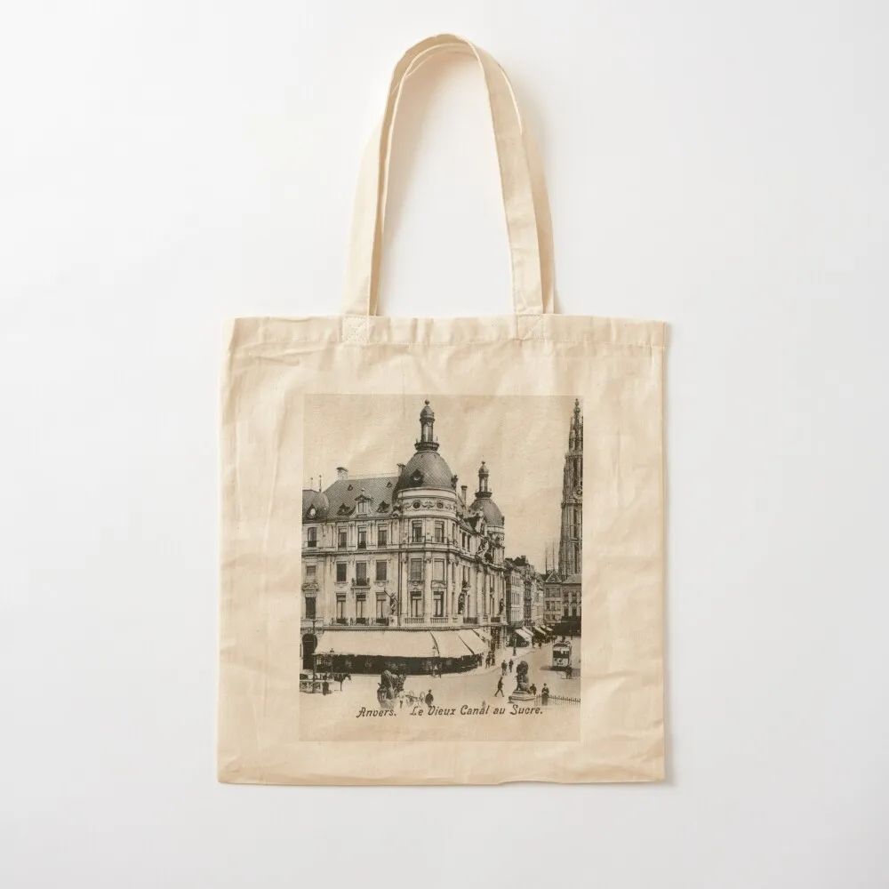 Antwerp Antwerpen Suikerrui 1900 Tote Bag, сумки для покупок, складная большая сумка-тоут, мужская сумка-тоут