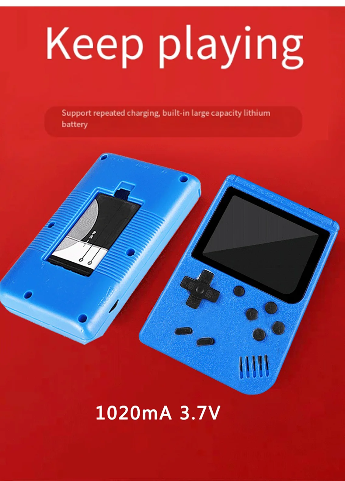 Игровая консоль 3,0 дюйма, портативный мини-игровой плеер с ЖК-дисплеем в стиле ретро, встроенная 400 игровая портативная игровая консоль AV для детей, подарок