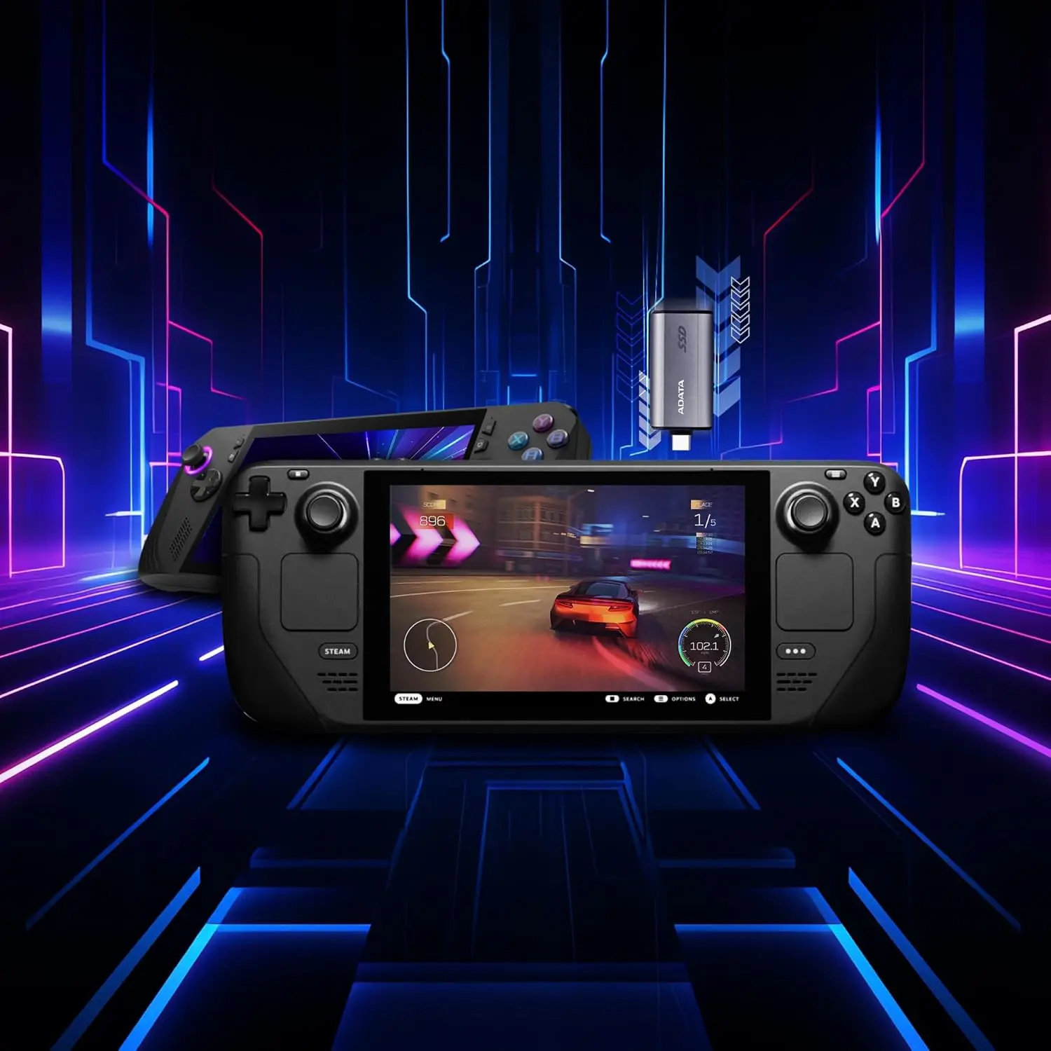 Фото Портативный твердотельный накопитель ADATA SC750, внешний твердотельный накопитель 500 ГБ/1000 ГБ/2000 ГБ, USB Type-C 3,2 Gen 2 (3,1 Gen 2), черный титан №5