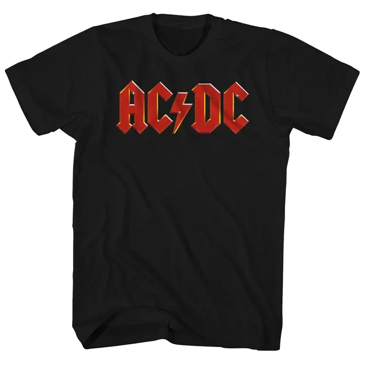 Мужская хлопковая футболка с логотипом Bolt ACDC, летняя футболка, мужская футболка с рисунком, брендовая футболка, мужские топы