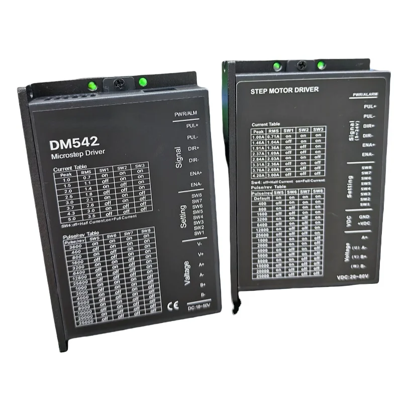 DM542 Microstep 2-фазный DC20-80V 5,6A цифровой драйвер шагового двигателя для шагового двигателя 57 86 NEMA23 NEMA34 контроллер шагового двигателя