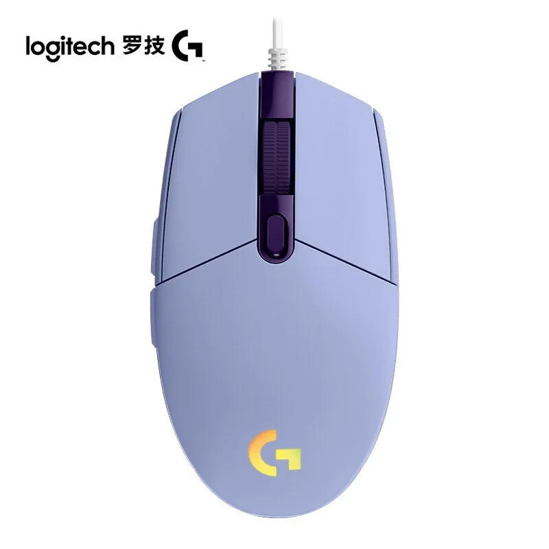 Мышь Logitech G102 игровая Проводная эргономичная оптическая с боковой кнопкой и подсветкой