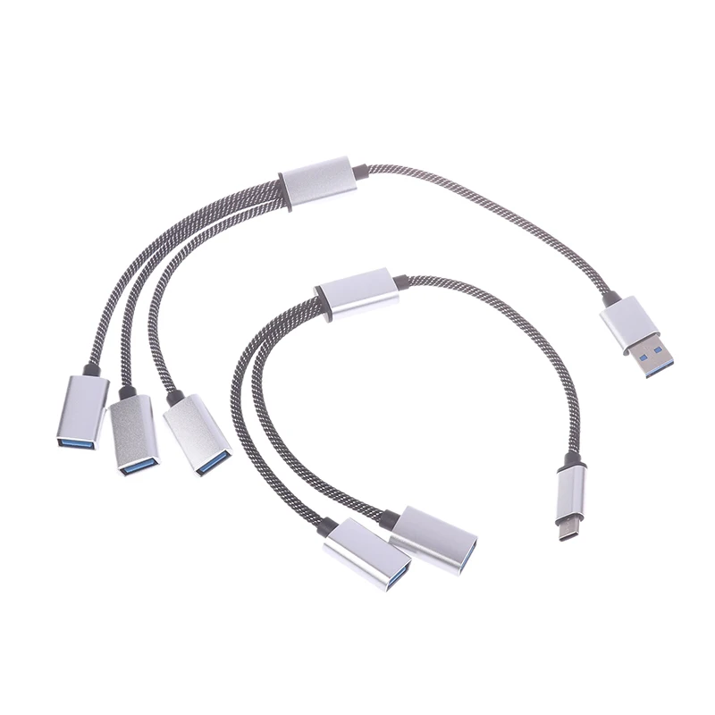 1 шт. высококачественный разветвитель кабеля с мульти-USB на OTG 3/2 порта разветвитель USB 2,0 адаптер преобразователь DIY аксессуары