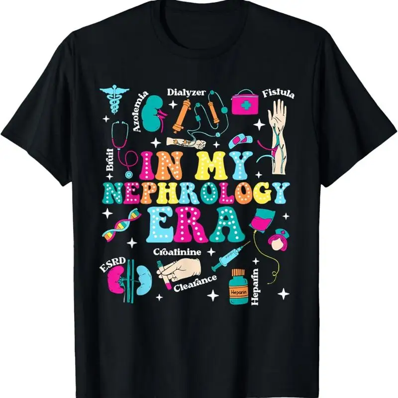 Футболка In My Dialysis Tech Era Groovy Retro Nephrology Technician