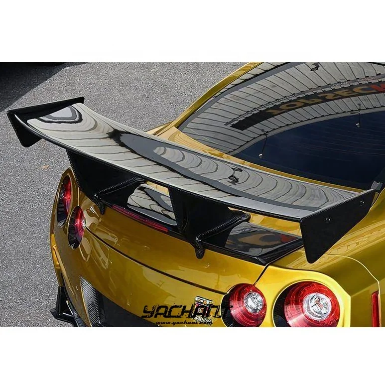 Комплект для Nissan R35 GTR CBA DBA EBA TS ST2, стильный задний спойлер из углеродного волокна 2008-2020 ГТ для R35 GTR, задний спойлер
