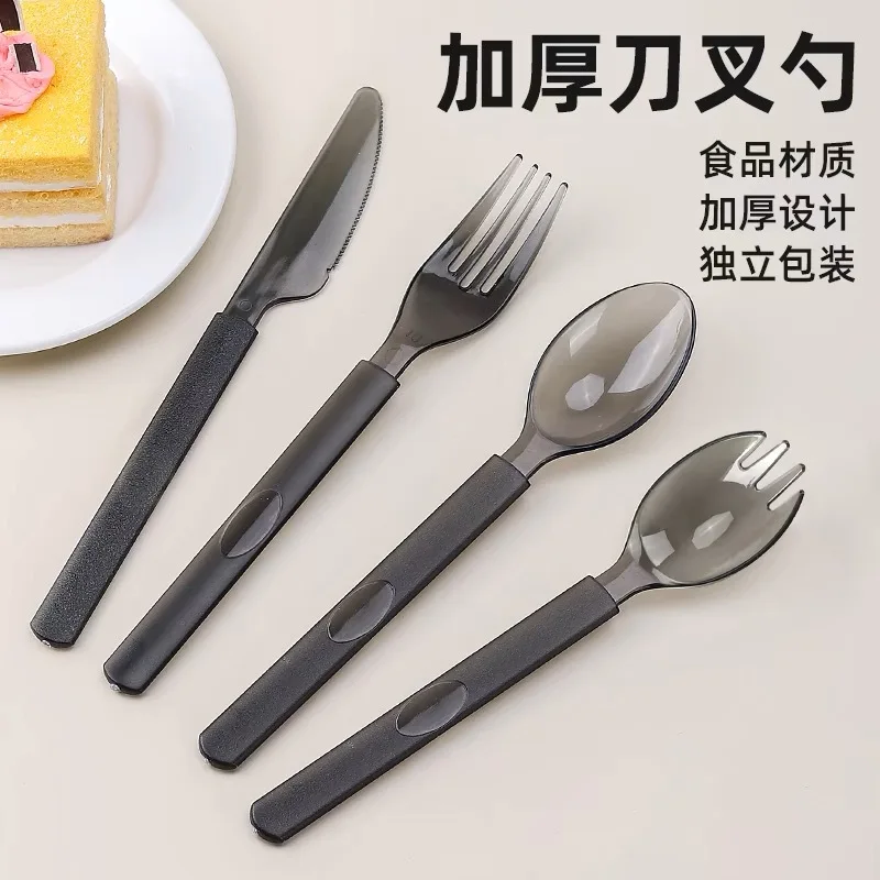 Cucharas Desechables Набор посуды Открытый бытовой нож и вилка Ложка Палочки для еды Путешествия Кемпинг Портативный набор ножей и вилок