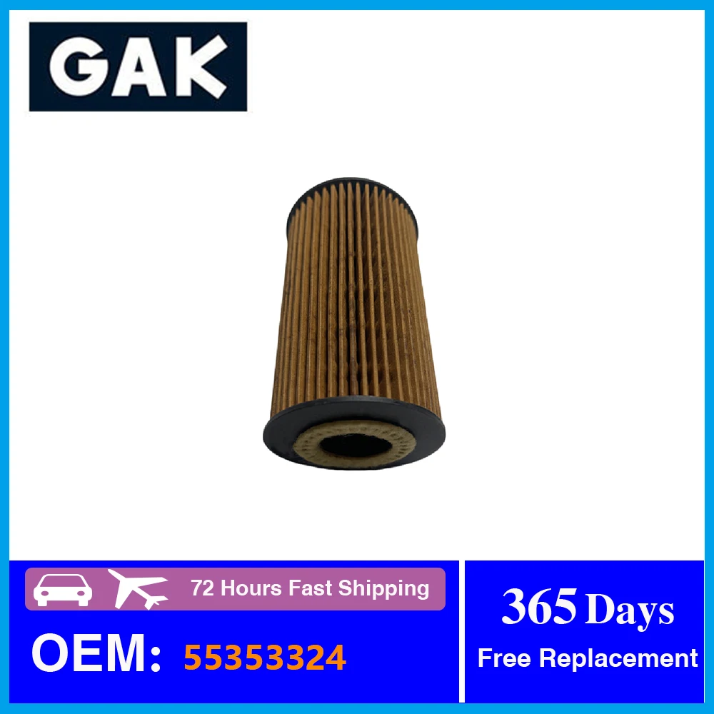 Фильтр масляного фильтра марки GAK 55353324 для Chevrolet Aveo Kalos Cruze Orlando Trax, запасные части