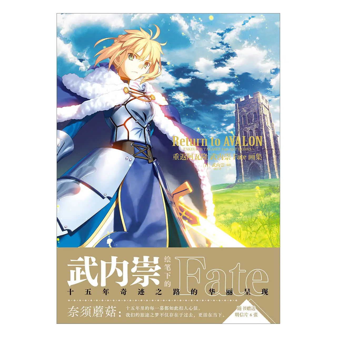 Фото Официальный японский горячий кровь аниме Fate Illustrations Return to AVALON Takeuchi Takashi Fate Art Works Упрощенный китайский язык №5